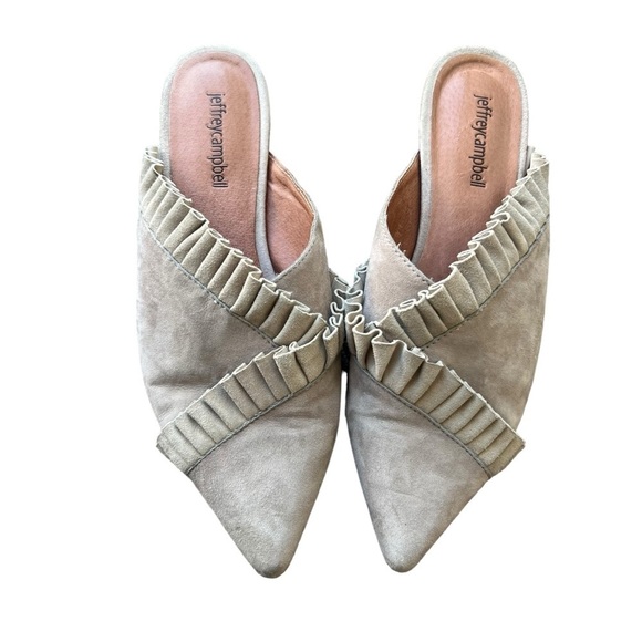 Jeffrey Campbell - Lacyann Cleo Ruffled Mule Sz 9 - Picture 1 of 12